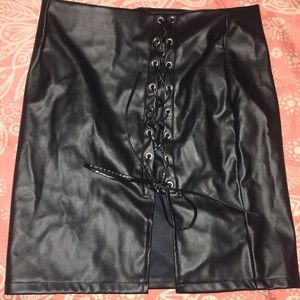 Leather skirt